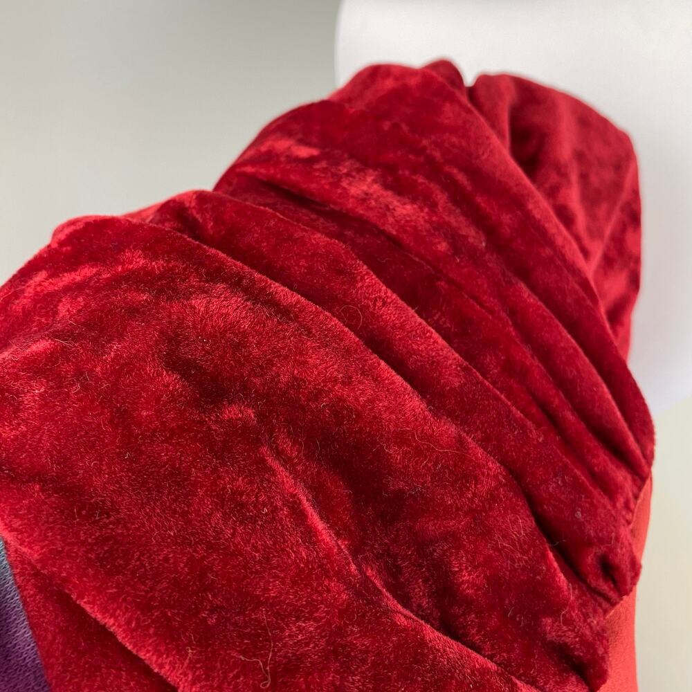 Vintage Victorian Red Velvet Gown Medieval Renaissance Dress XS - Picture 10 of 12